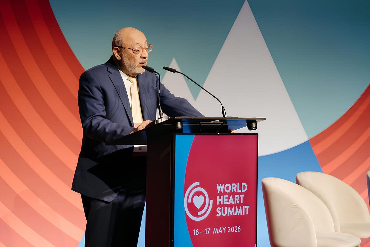 World Heart Federation President Dr Jagat Narula speaks at the 2026 World Heart Summit. With Nigeria carrying the world’s largest sickle cell burden, cardiovascular leaders are calling for sickle cell disease to be recognised not only as a blood disorder, but as a cardiovascular priority requiring stronger primary healthcare action. Image credit: World Heart Federation